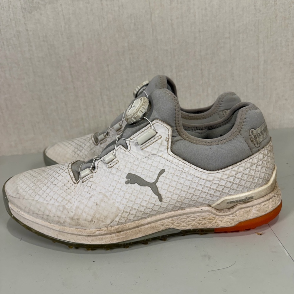 Puma‎ Proadapt Alphacat Disc Golf Shoes Puma White/High Rise Men's Size 8